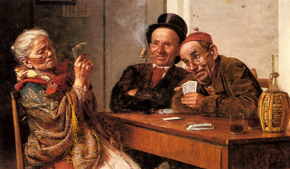 La scelta del giocatore a carte